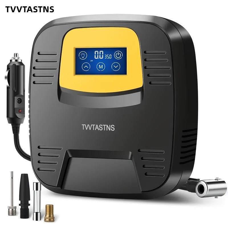 Air Compressor Tire Inflator, PortableI Auto Air Pump, Touchscreen And Emergency LED Light Inflator For Car Tire, Bicycle, Basketball And Others