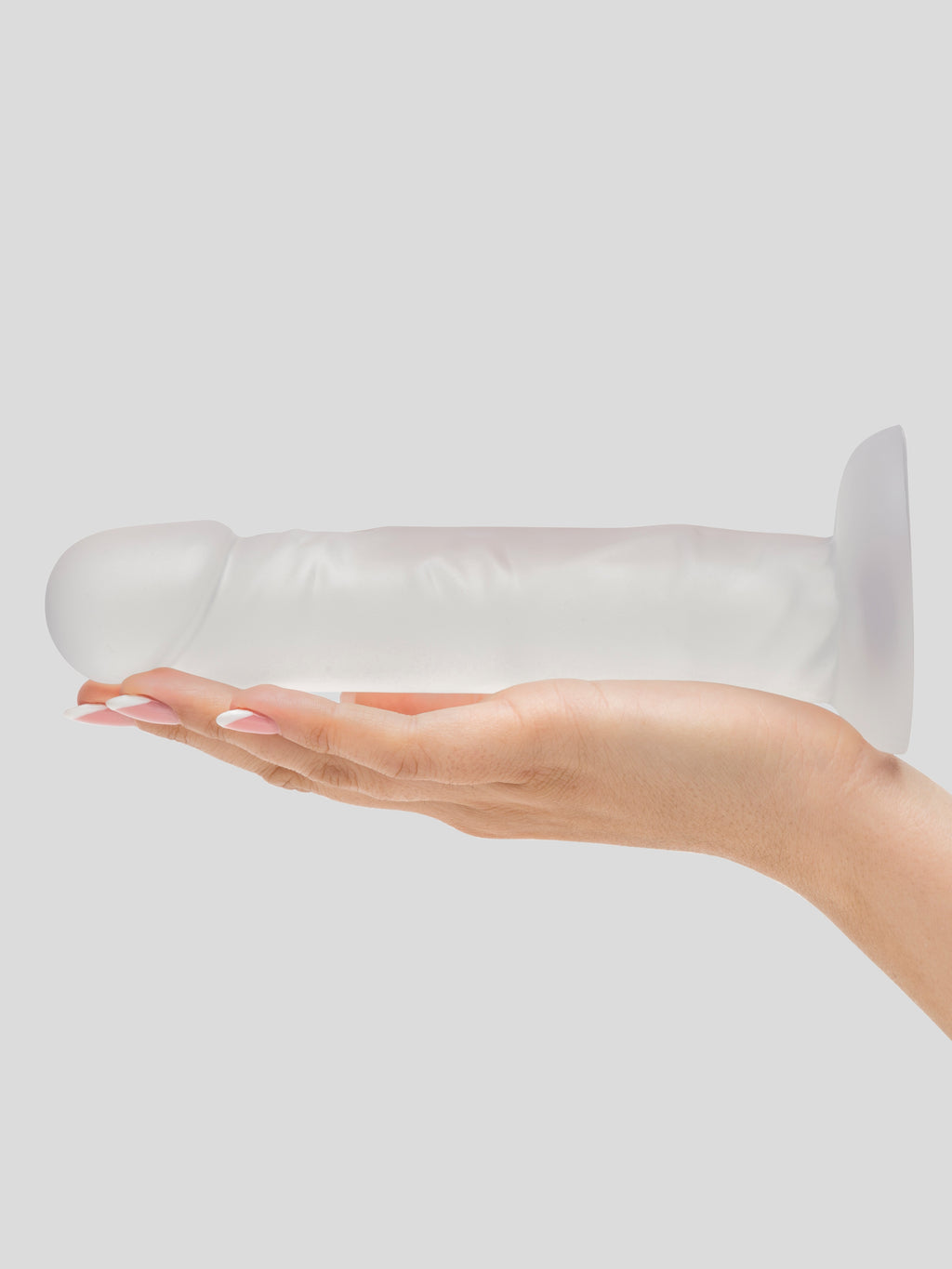 BASICS Clear Suction Cup Dildo 8 Inch, Clear | Clear