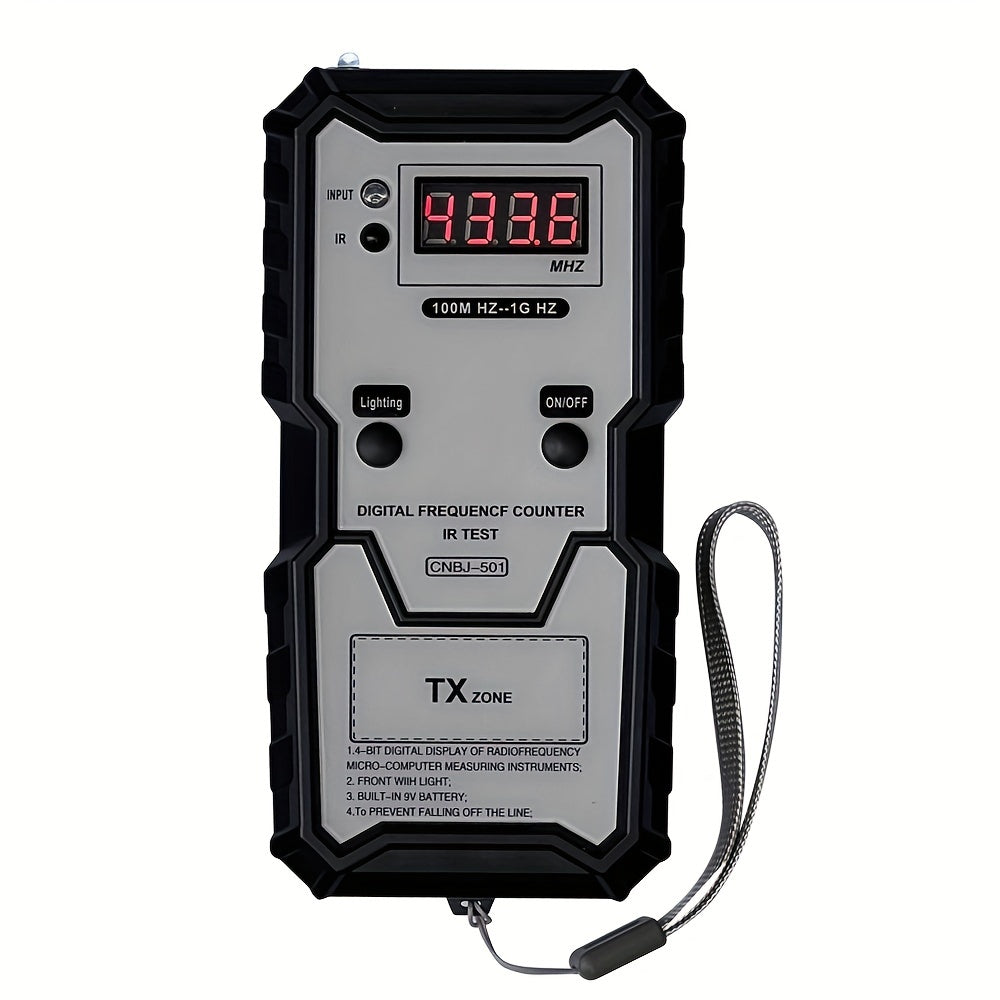 Car Remote Keys Infrared Frequency Tester 3937.01inch-1GHZ 4-bit Digital Electronic Infrared Frequence Counter Test Instrument