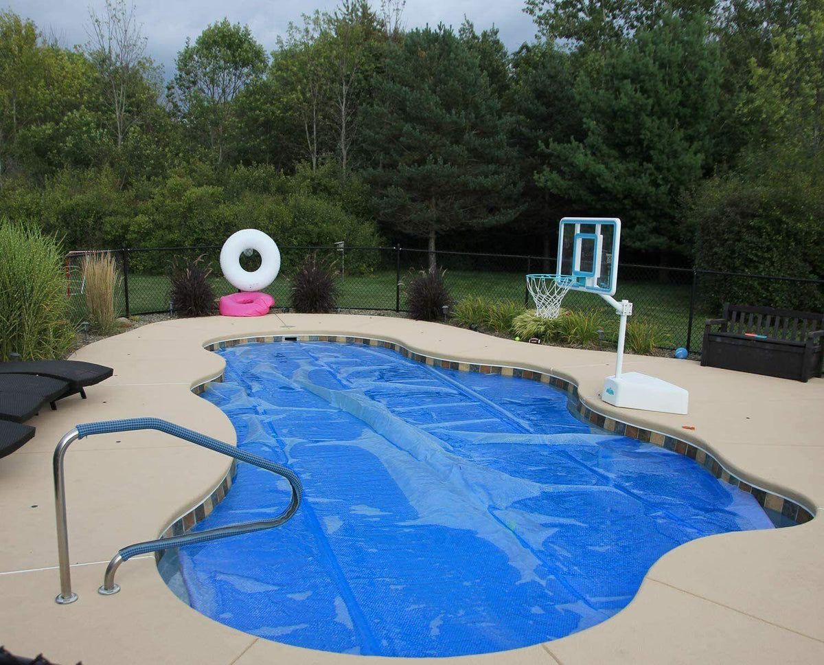sun2solar 1600 series blue solar blanket for round swimming pools w/ grommet kit