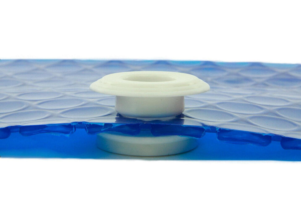 sun2solar 1600 series blue solar blanket for round swimming pools w/ grommet kit