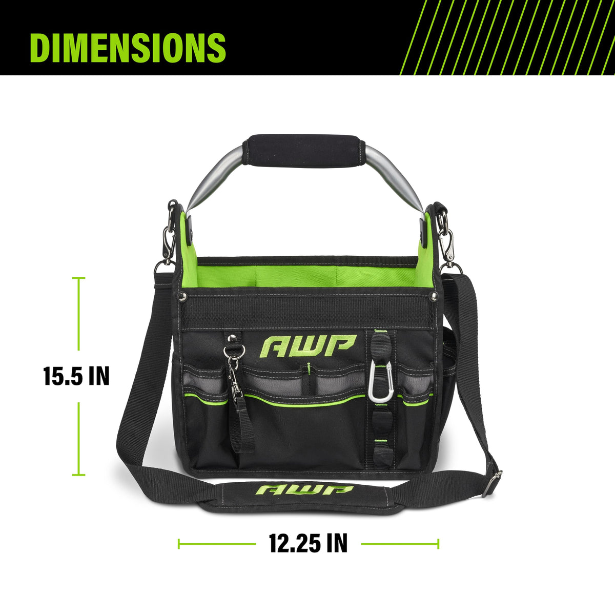 Tool Bags, Premium Tool Bag, Black, Durable Tool Tote, for Professionals and Contractors