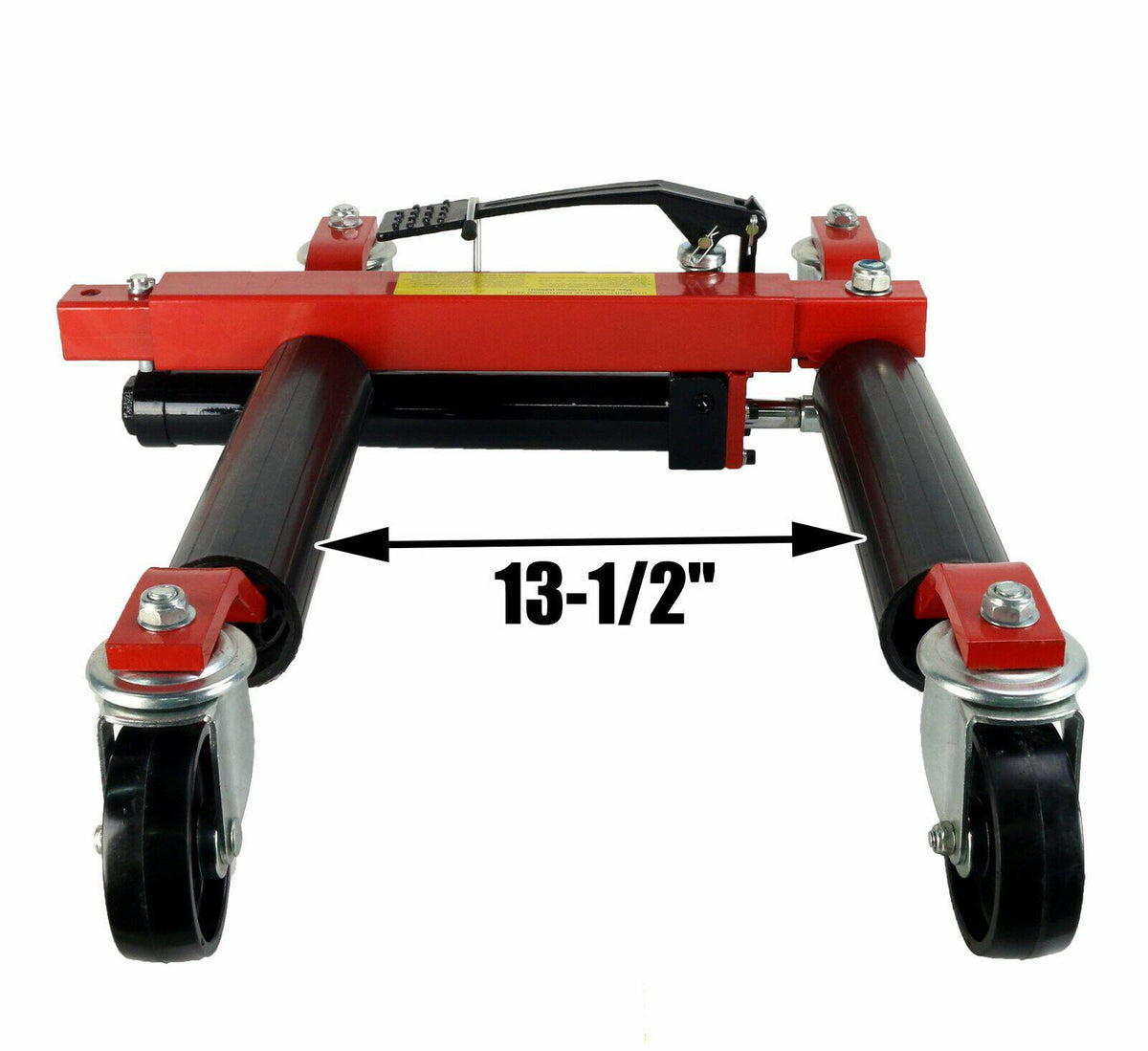 (2) Dragway Tools 12" Hydraulic Wheel Dolly Vehicle Positioning Jacks