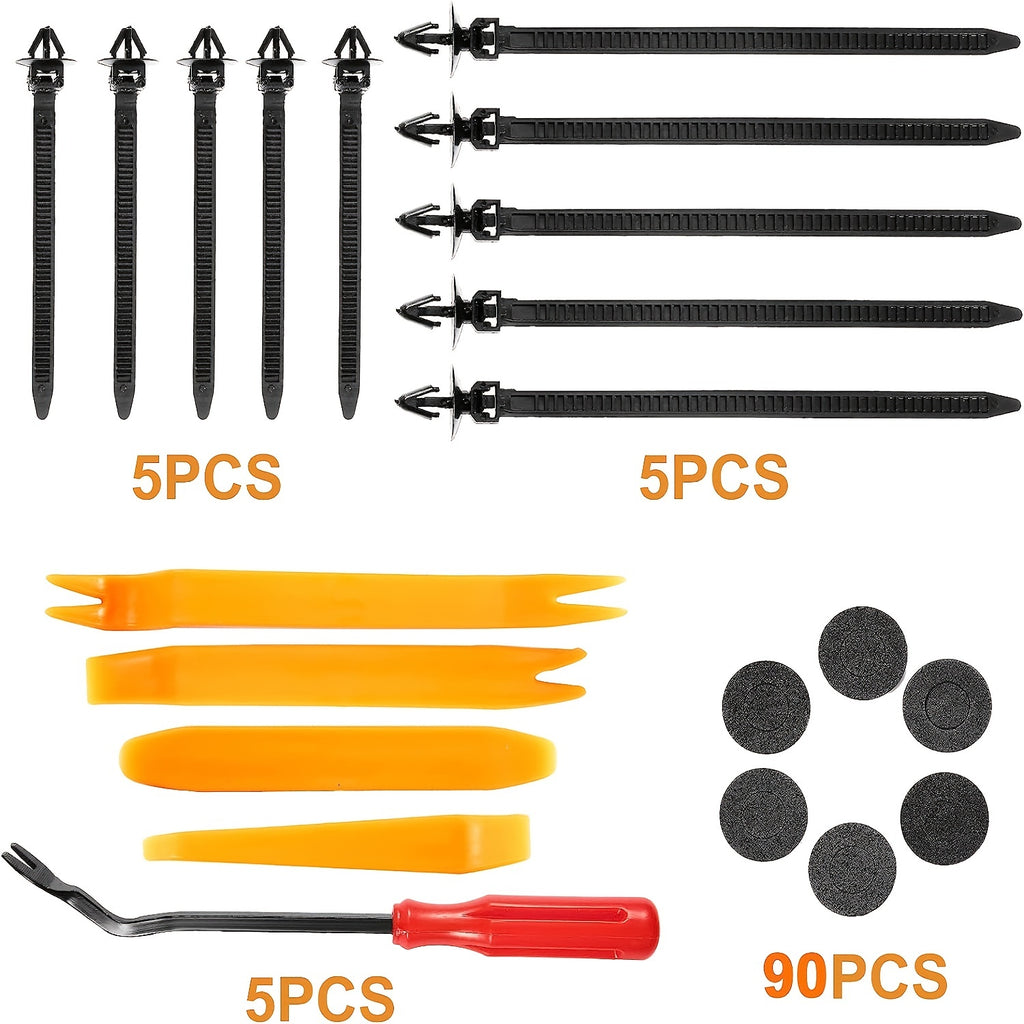 925pcs Car Bumper Retainer Clips Plastic Rivets Fasteners Tailgate Handle Rod Clip, 26 Most Popular Sizes Auto Push Pin Rivets Set