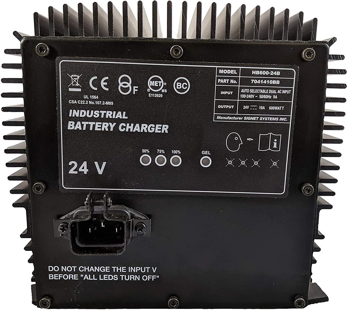 new genie / skyjack / jlg scissor lift battery charger 24 volt hb600 (105739)(161827)(128537)(96211)
