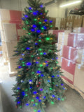 Open Box Balsam Hill Vermont White Spruce Narrow 6.5' Tree w/ Color + Clear LEDs