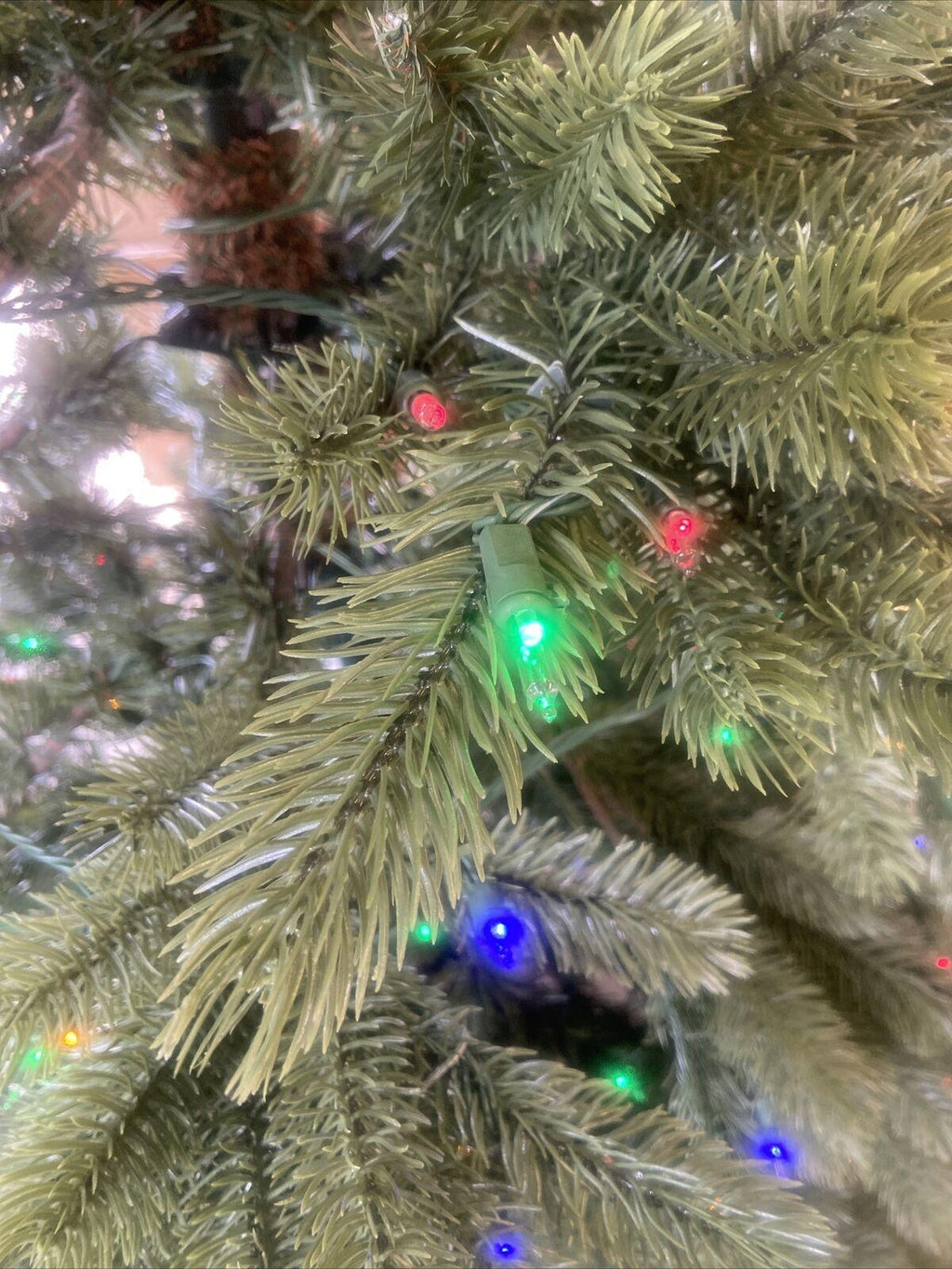 Open Box Balsam Hill Vermont White Spruce Narrow 6.5' Tree w/ Color + Clear LEDs