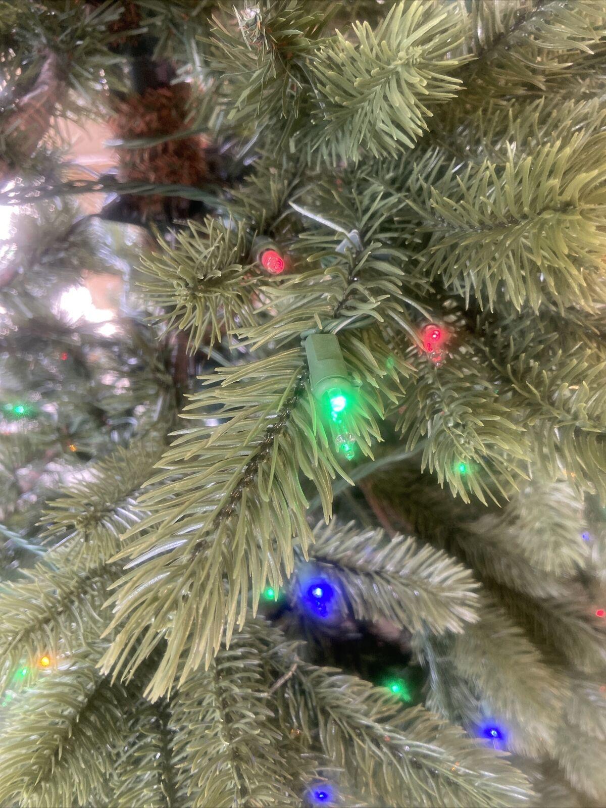 Open Box Balsam Hill Vermont White Spruce Narrow 6.5' Tree w/ Color + Clear LEDs