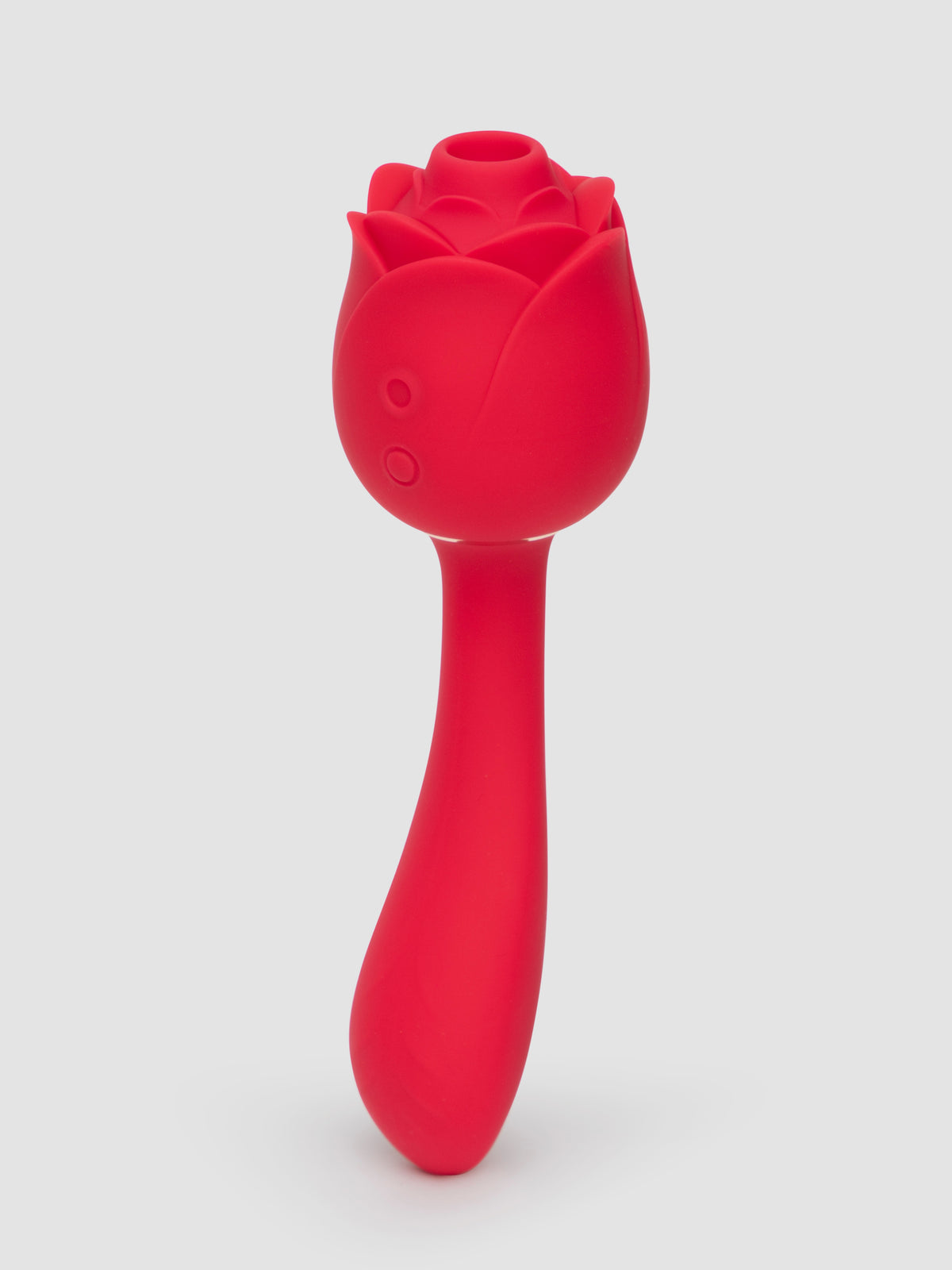 Lovehoney Floral Fantasy Rose Clitoral Suction Stimulator with G-Spot Vibrator, Red