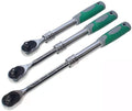 Screwdriver Set, Hand Tools 3pcs 1/2Inch Auto Telescopic Ratchet Wrench Universal Key Spanner Length 31-44cm Torque Wrench Car Bike Repair Tools