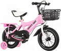 JLFSDB Kids Bike BMX Bike for Kids Boys Girls Bicycle Kids Children Bike,Girl's Boy's Bike with Stabilisers in Size 12”, 14”, 16”, 18” for 2-8 Years Old,3 Colours (Color : Pink, Size : 16inch)