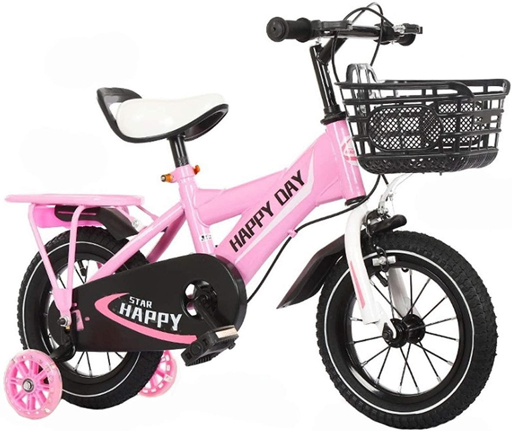 JLFSDB Kids Bike BMX Bike for Kids Boys Girls Bicycle Kids Children Bike,Girl's Boy's Bike with Stabilisers in Size 12”, 14”, 16”, 18” for 2-8 Years Old,3 Colours (Color : Pink, Size : 16inch)