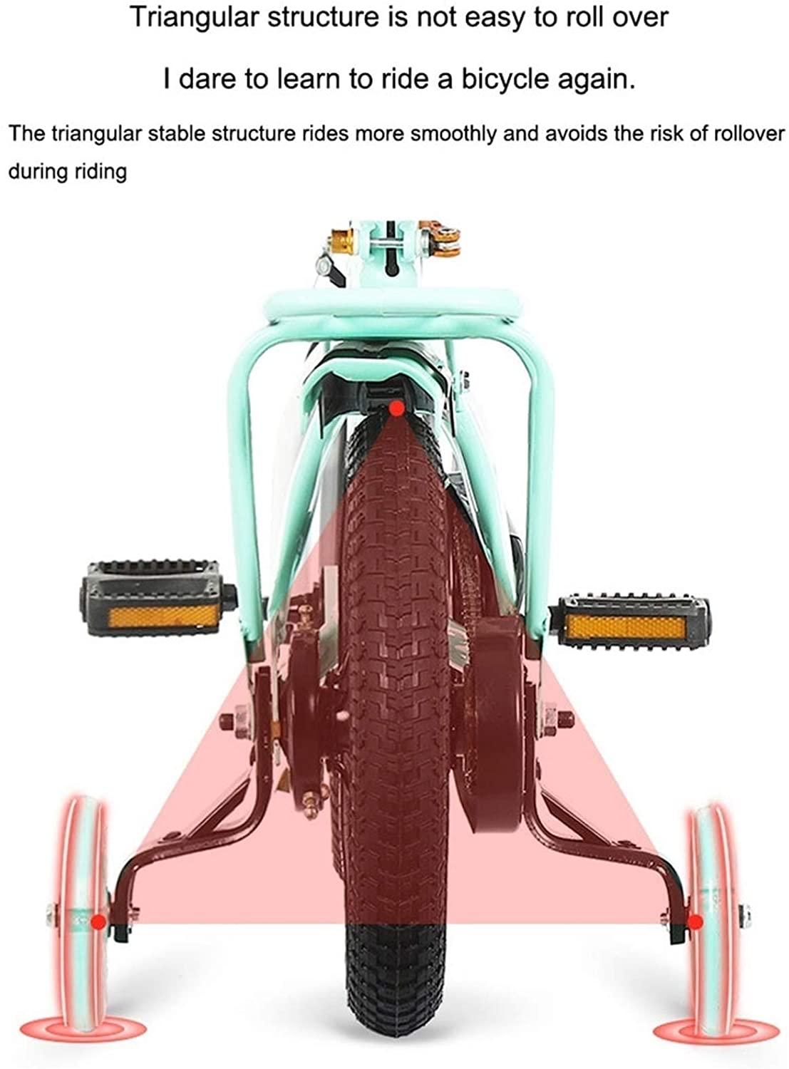 JLFSDB Kids Bike BMX Bike for Kids Boys Girls Bicycle Kids Children Bike,Girl's Boy's Bike with Stabilisers in Size 12”, 14”, 16”, 18” for 2-8 Years Old,3 Colours (Color : Pink, Size : 16inch)
