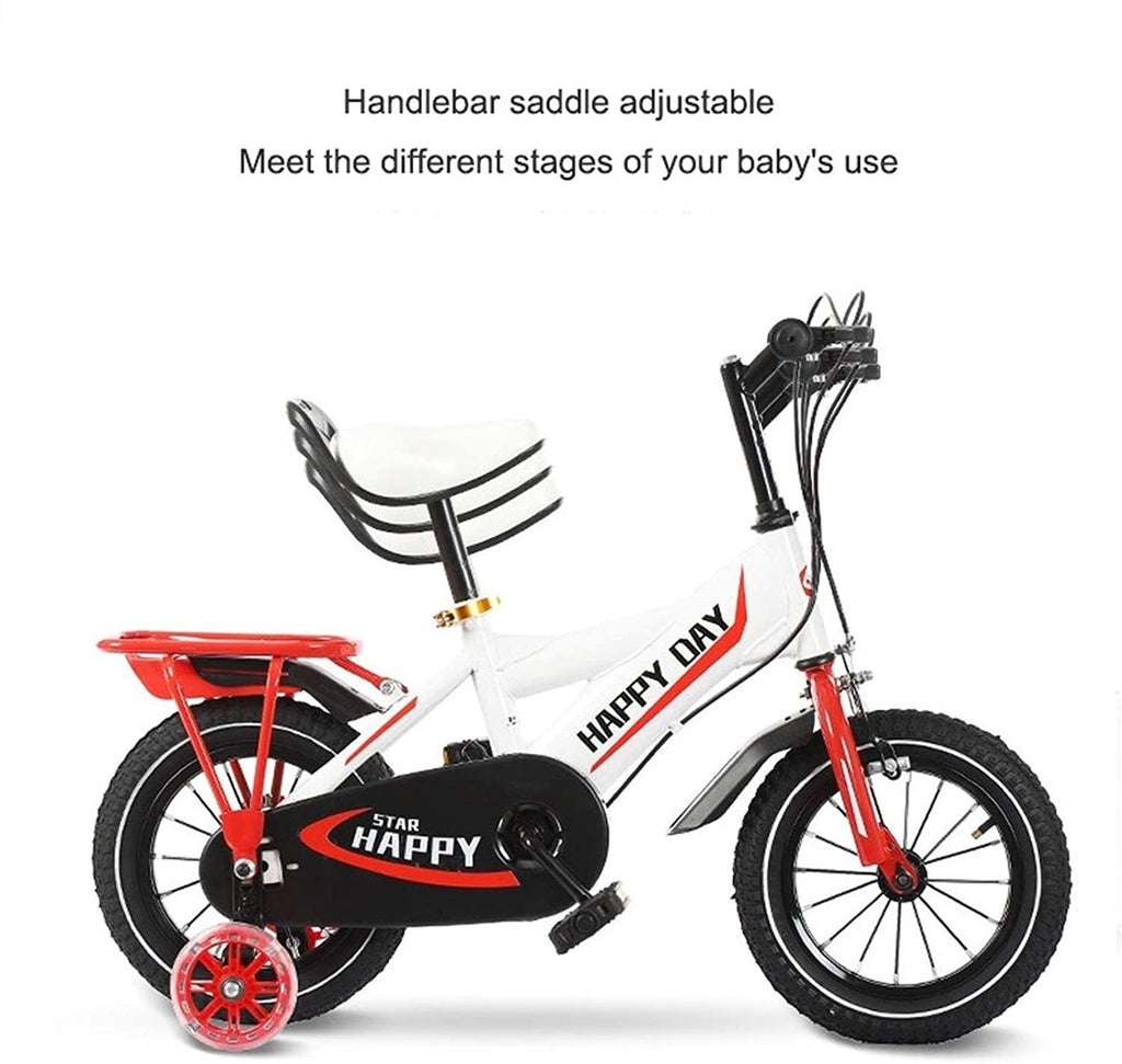 JLFSDB Kids Bike BMX Bike for Kids Boys Girls Bicycle Kids Children Bike,Girl's Boy's Bike with Stabilisers in Size 12”, 14”, 16”, 18” for 2-8 Years Old,3 Colours (Color : Pink, Size : 16inch)