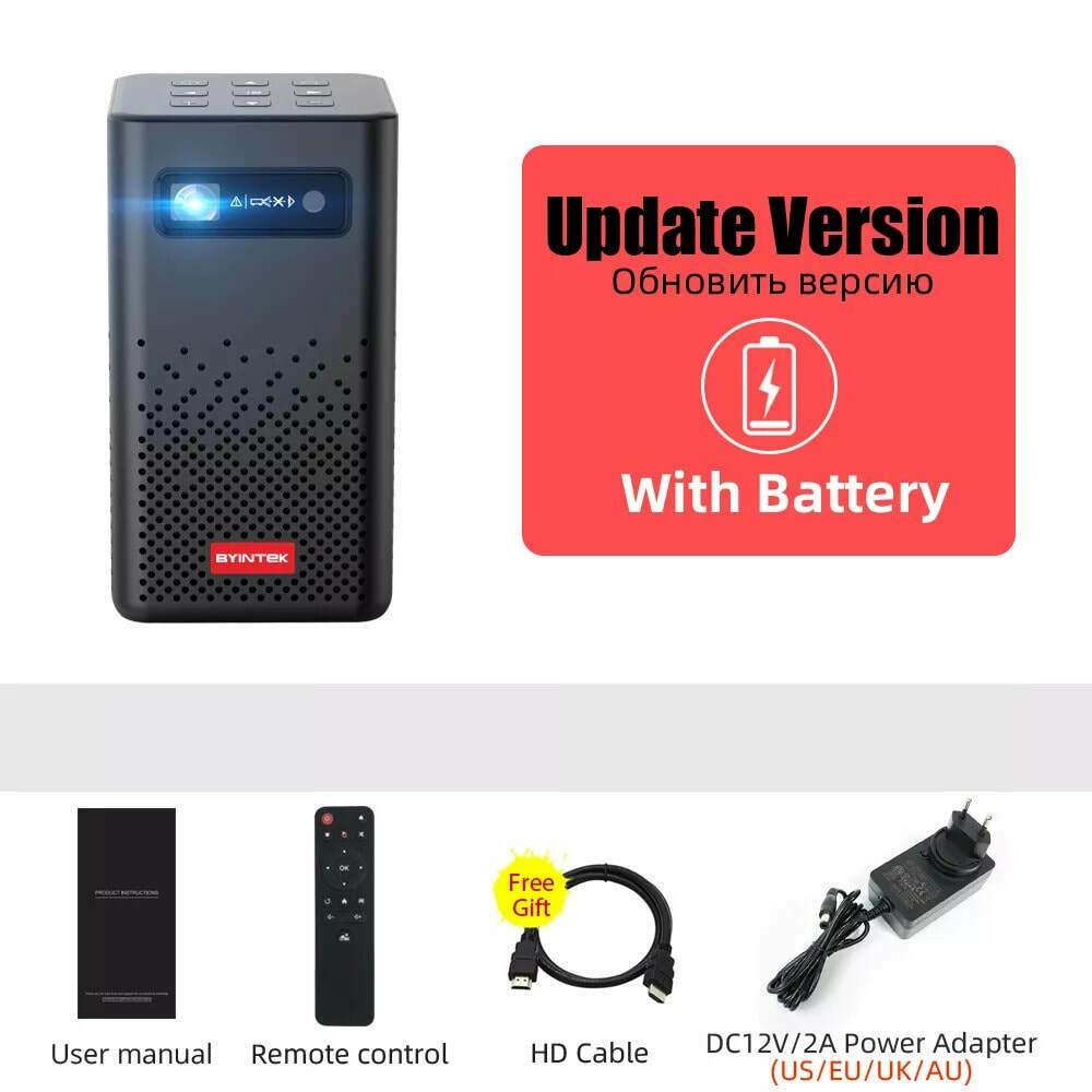 p20 mini portable pico smart android wifi screenless tv laser led dlp projector