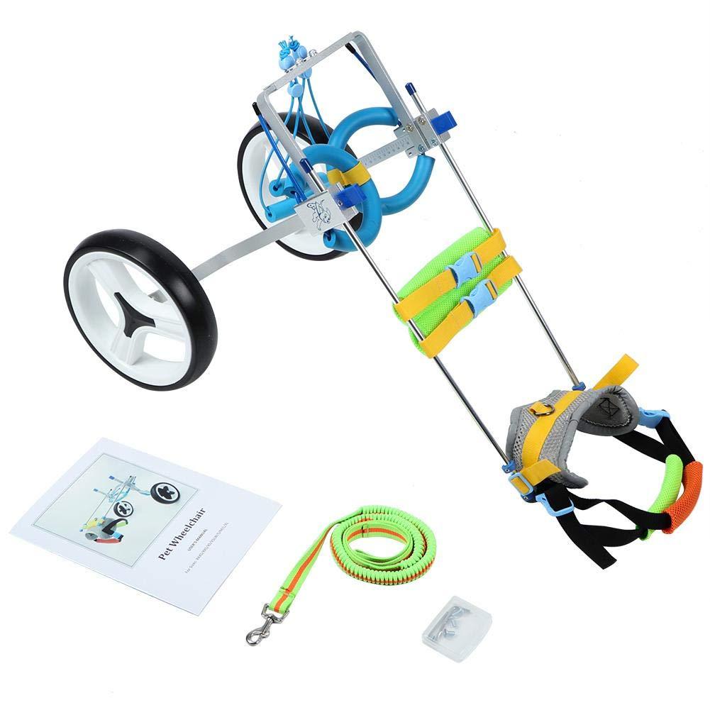 Pet Wheelchair, Aluminum Alloy Pet Wheelchair Adjustable Rehabilitation Training Scooter for Disabled Dog