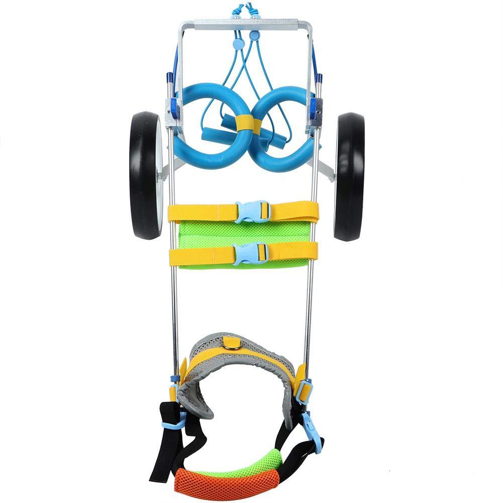 Pet Wheelchair, Aluminum Alloy Pet Wheelchair Adjustable Rehabilitation Training Scooter for Disabled Dog