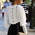 Women's Clothing - Women's Fashion Vneck Blouse