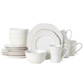 Abby White 16 Piece Dinnerware Set, Service for 4
