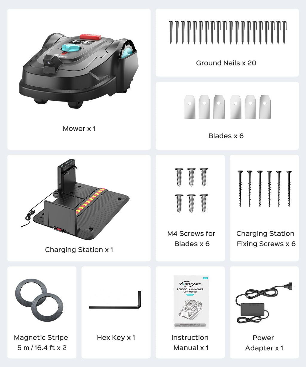 2026 M800Plus Robot Lawn Mower, GPS &amp; 3D Vision, with 32.8 ft Magnetic Stripe, Obstacle Avoidance, Auto-Charging, APP Control, Bow-Shaped Mowing for Lawns up to 8611 sq.ft (Jet Black)