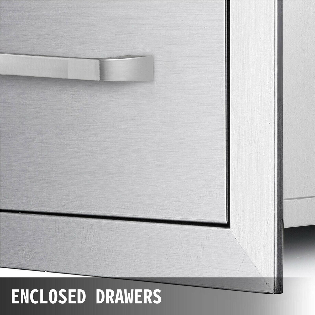 30"X17" Outdoor Kitchen Triple Drawer Paper Roll Holder  Steel Drawer