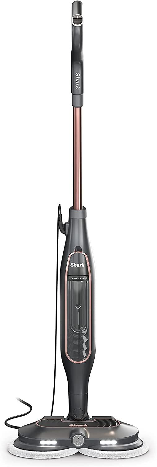 Shark S7201 Steam &amp; Scrub with Steam Blaster Technology All-in-One Hard Floor Steam Mop with 3 Steam Modes &amp; LED Headlights, Rose Gold/Black