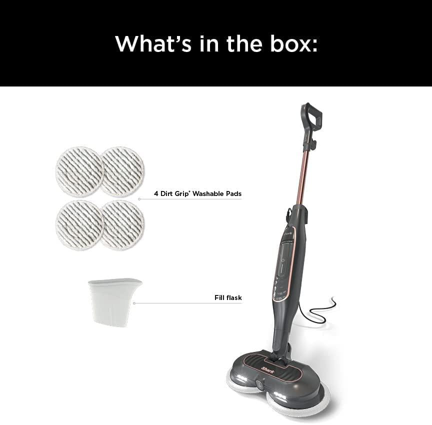 Shark S7201 Steam &amp; Scrub with Steam Blaster Technology All-in-One Hard Floor Steam Mop with 3 Steam Modes &amp; LED Headlights, Rose Gold/Black