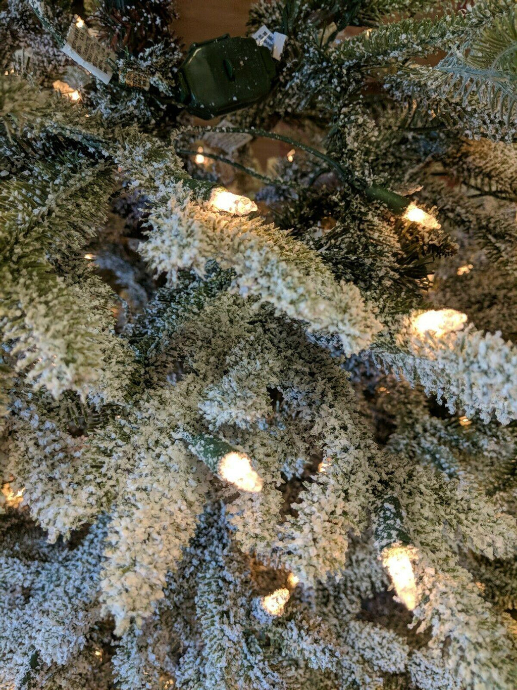 OpenBox Balsam Hill Frosted Fraser Fir Narrow 6.5' Tree w Clear Lights Christmas