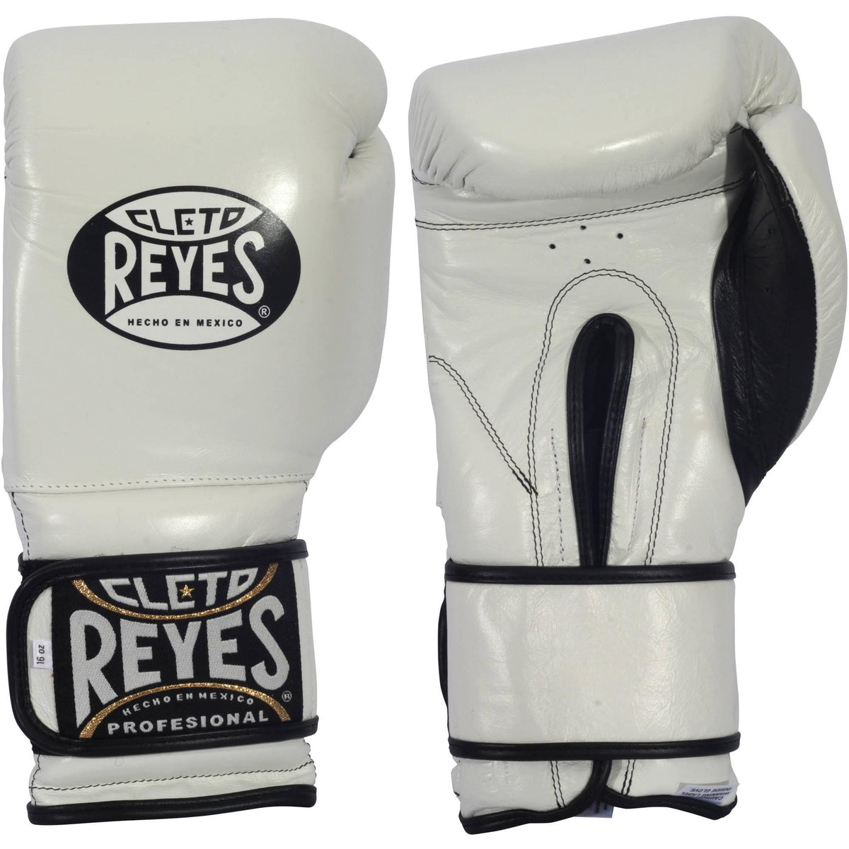 Cleto Reyes Hook &amp; Loop Training Gloves 12 oz White