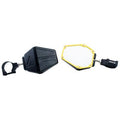 Industries UTV Series Side Mirror Set with Clamps 2" Black/Yellow for Can-Am 1000 DPS 2014-2017