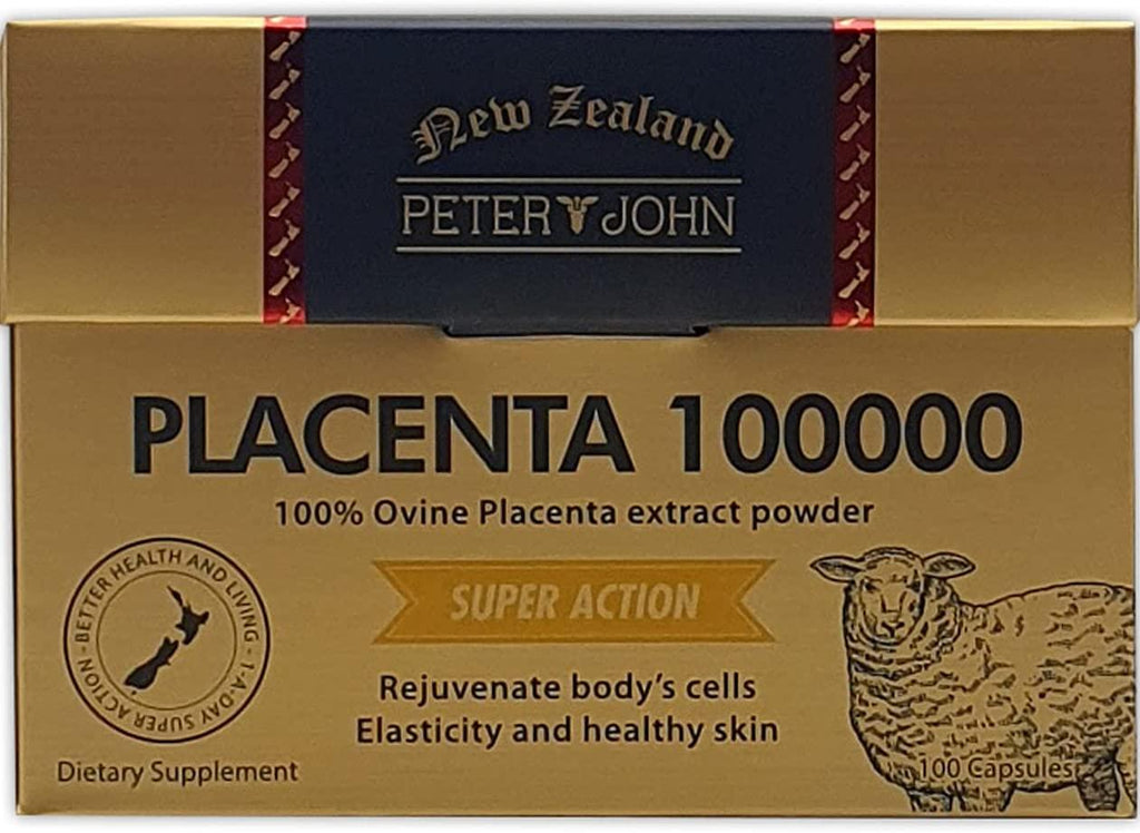 Peter and John 100 Percent Ovine Placenta 100000 100 Capsules (3)