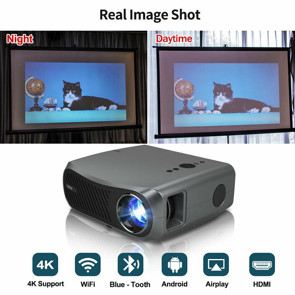 8500lms projector 5g wifi home theater 200'' proyector office hdmi usb zoom tv