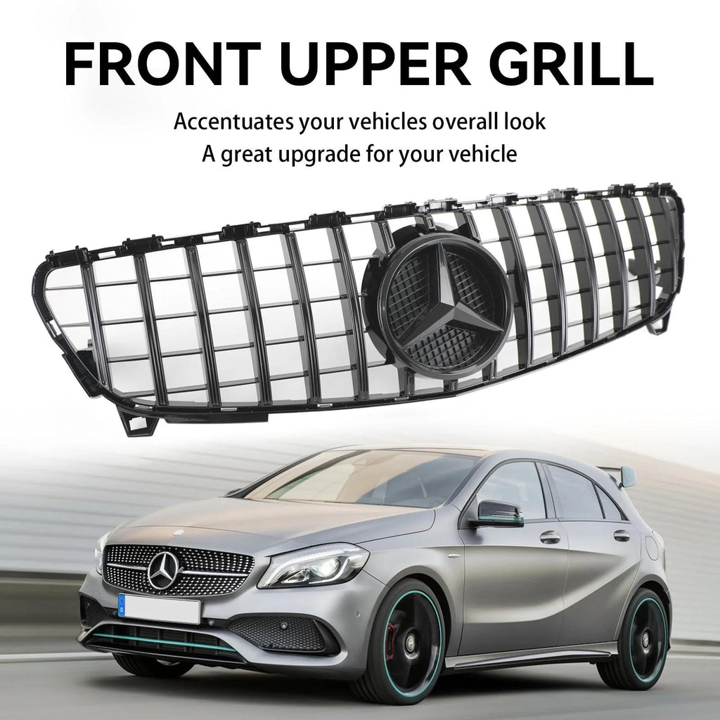 2016-2023 Benz A-CLASS W176 Front Bumper Grille GTR Style Grill Generic