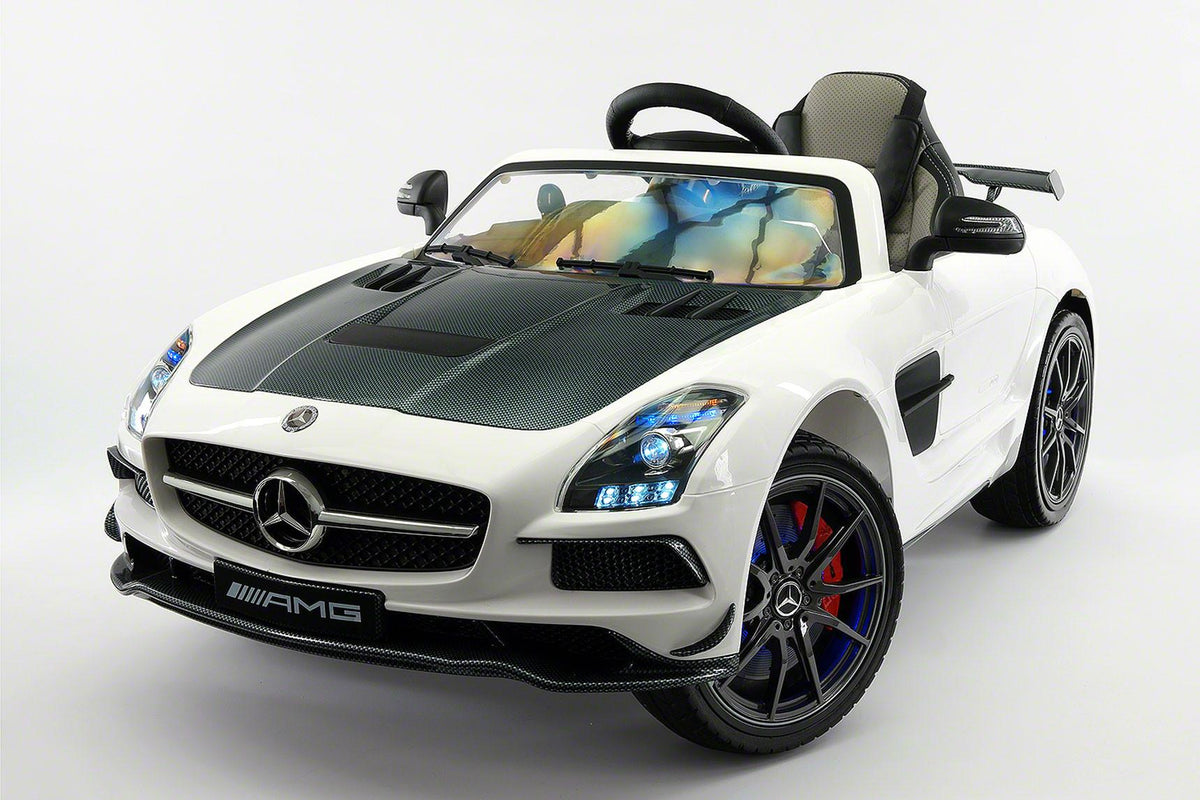Mercedes SLS AMG Final Edition 12V Kids Ride-On Car with Parental Remote | White