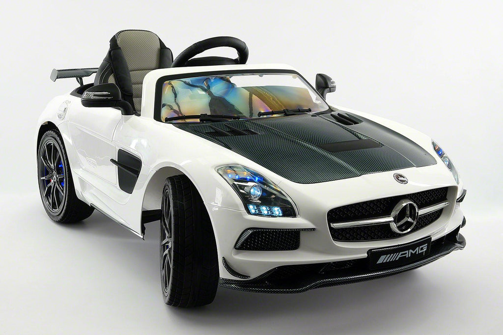 Mercedes SLS AMG Final Edition 12V Kids Ride-On Car with Parental Remote | White