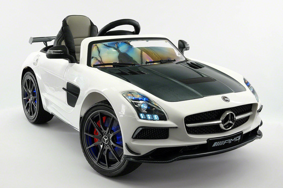Mercedes SLS AMG Final Edition 12V Kids Ride-On Car with Parental Remote | White
