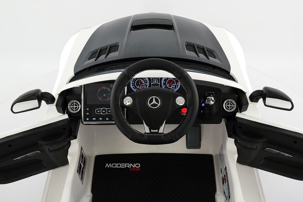 Mercedes SLS AMG Final Edition 12V Kids Ride-On Car with Parental Remote | White