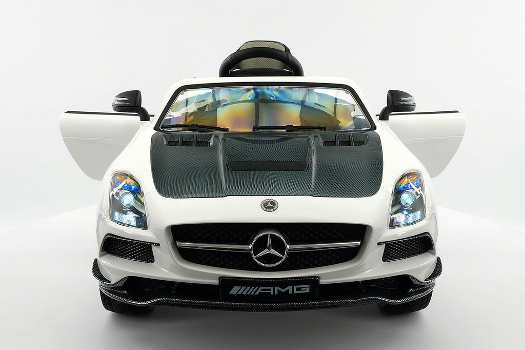 Mercedes SLS AMG Final Edition 12V Kids Ride-On Car with Parental Remote | White