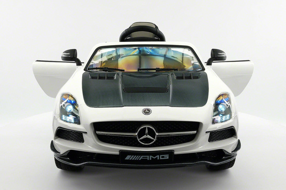 Mercedes SLS AMG Final Edition 12V Kids Ride-On Car with Parental Remote | White