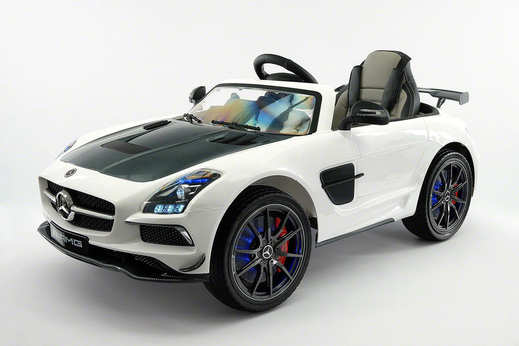 Mercedes SLS AMG Final Edition 12V Kids Ride-On Car with Parental Remote | White