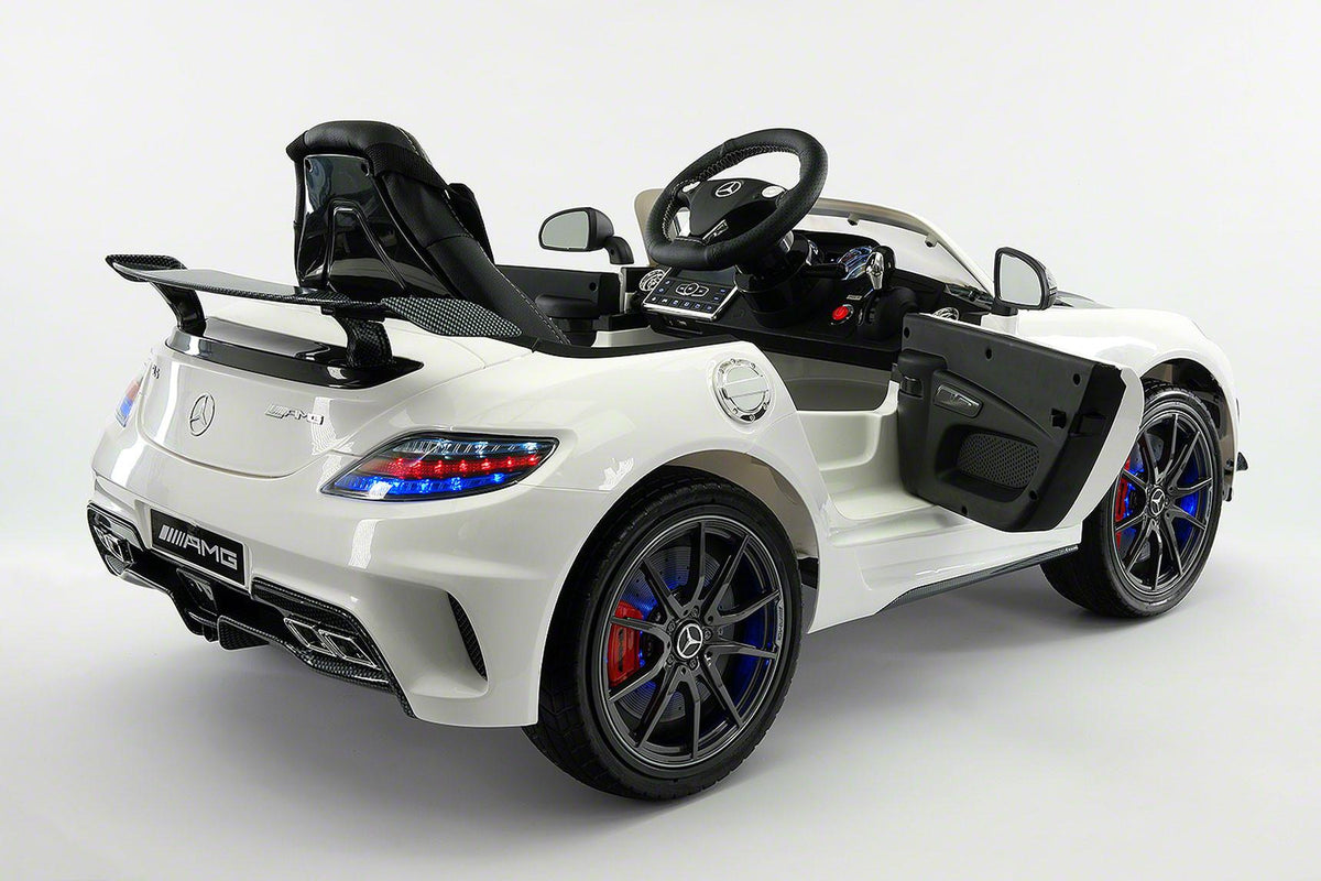 Mercedes SLS AMG Final Edition 12V Kids Ride-On Car with Parental Remote | White
