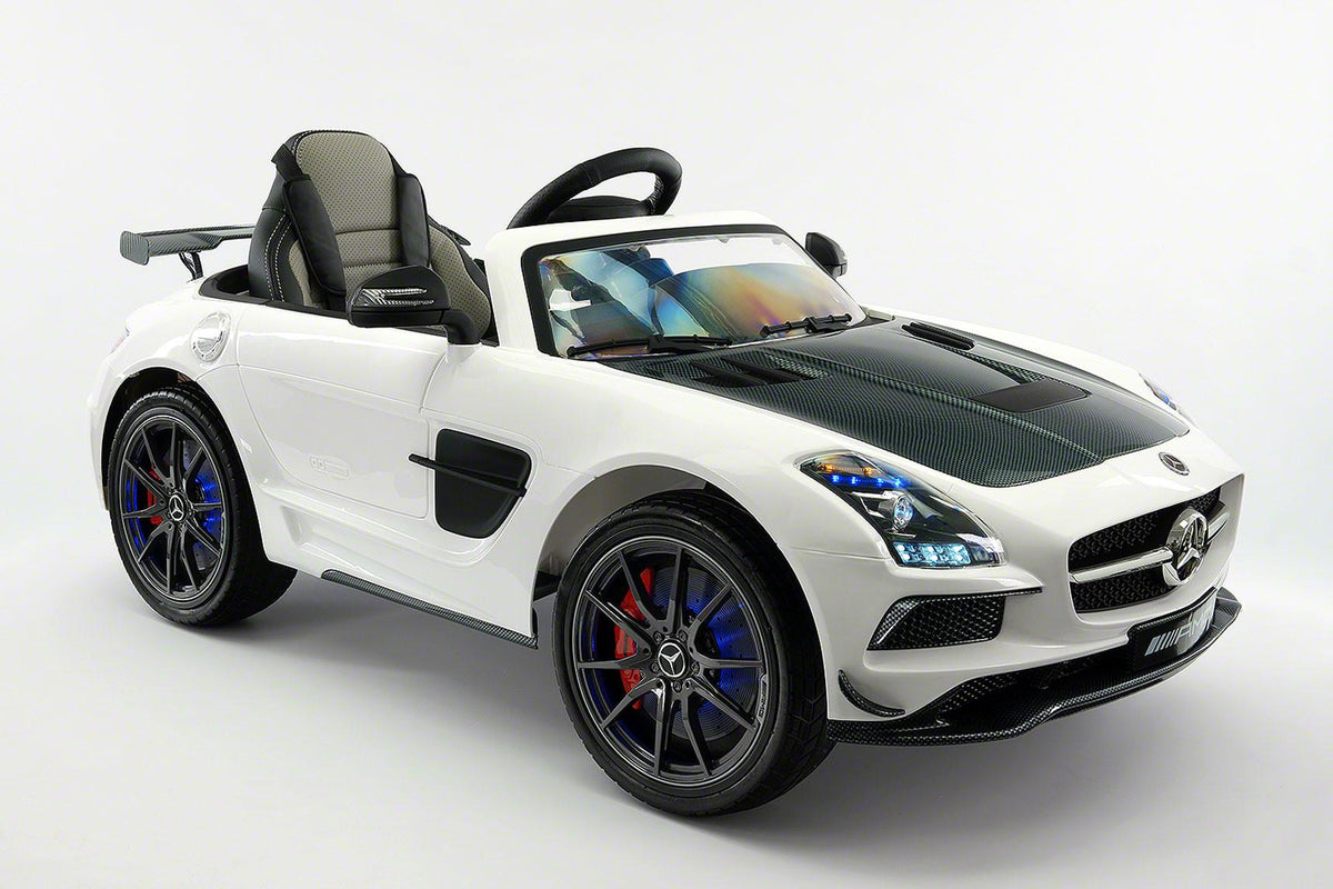 Mercedes SLS AMG Final Edition 12V Kids Ride-On Car with Parental Remote | White