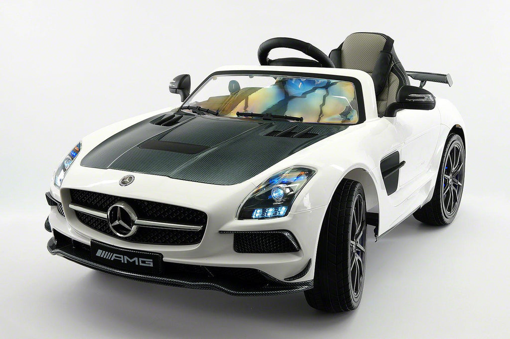 Mercedes SLS AMG Final Edition 12V Kids Ride-On Car with Parental Remote | White