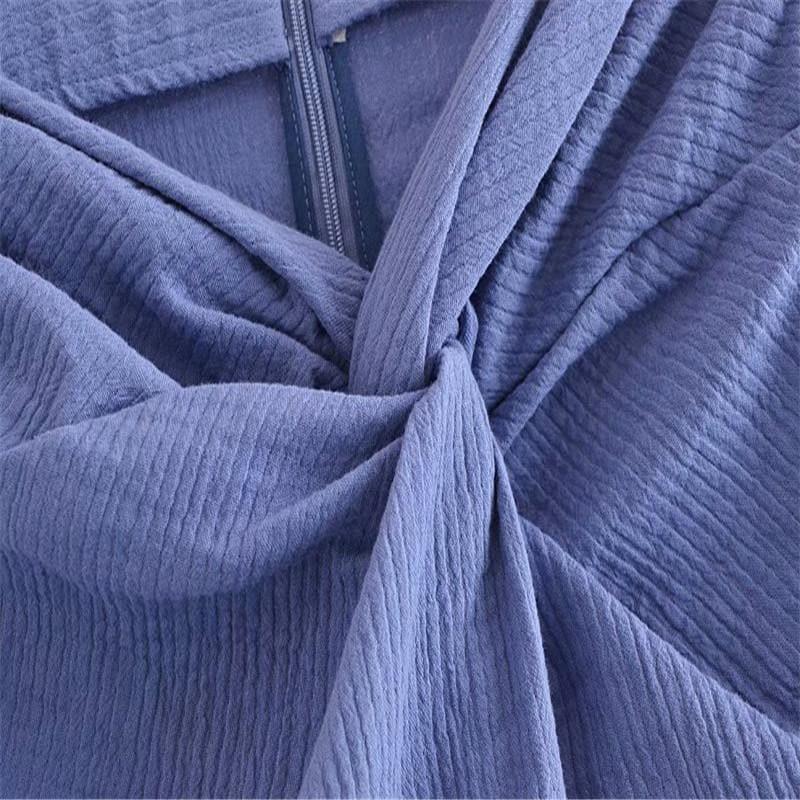 vintage textured knot summer skirt