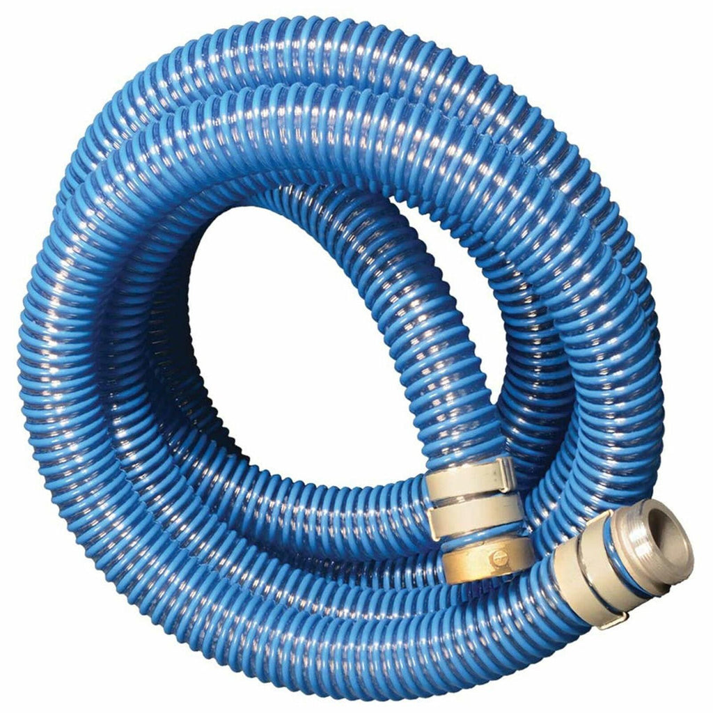 apache 98106501 2 inch diameter 20 foot pvc flexible pool hose, blue (3 pack)