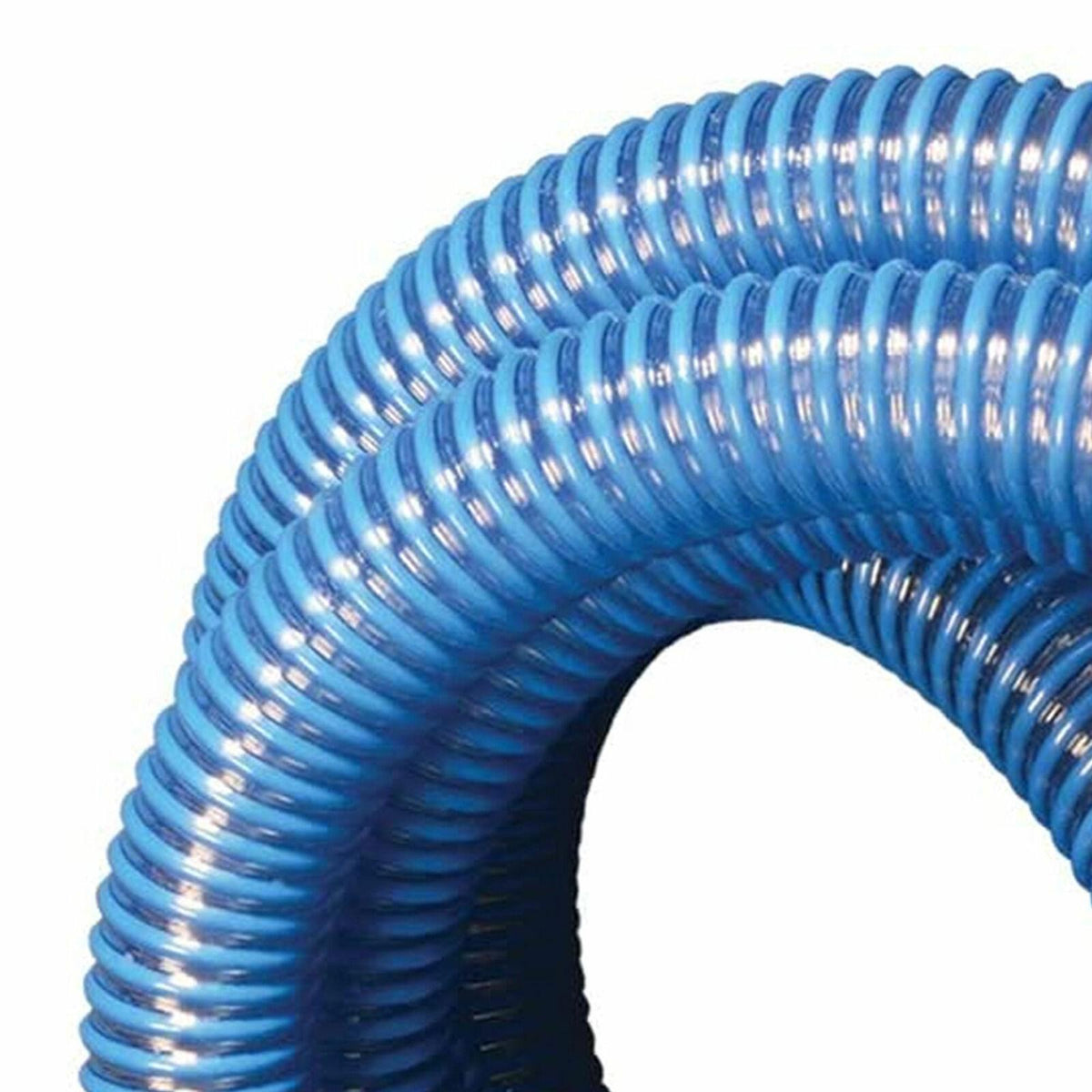 apache 98106501 2 inch diameter 20 foot pvc flexible pool hose, blue (3 pack)