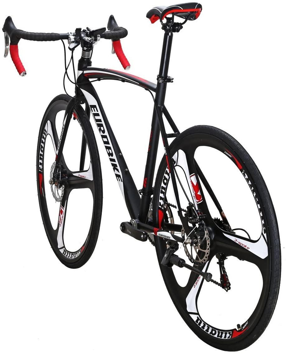 EUROBIKE Road Bike TSM XC550 Bike 21 Speed Dual Disc Brake 54CM 3-Spoke Wheels Bicycle