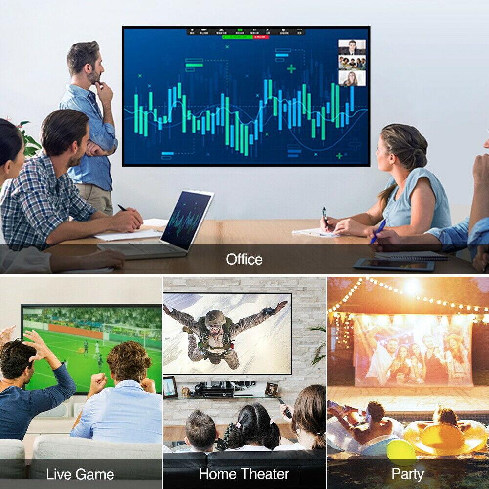 5g wifi 8500lumen native 1080p android projector smart movie tv hdmi 4k zoom vga