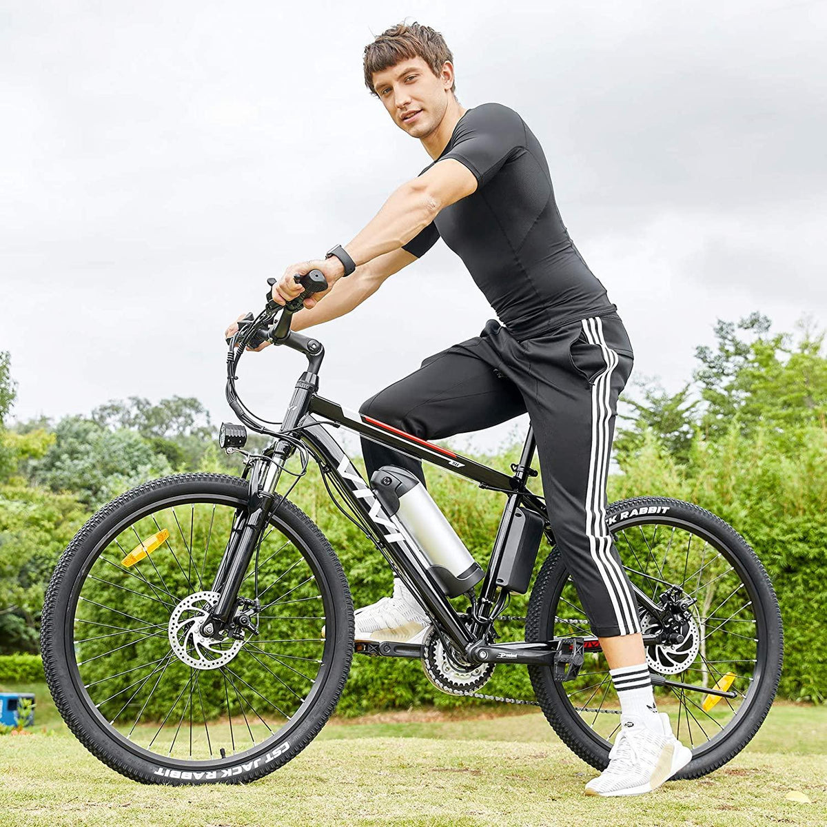 VIVI Electric Bike 26" Electric Mountain Bike, 350W Ebike 20MPH Electric Bikes for Adults/Electric Commuter Bicycle with Removable 8Ah Lithium-Ion Battery,  21 Speed