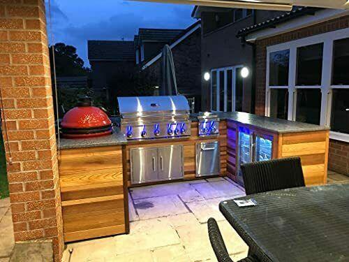 Outdoor Kitchen Double Access Door,33x22 Inch,304  Steel BBQ Grill